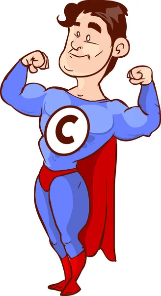 Vektor Illustration Des Urheberrechtlichen Superhelden — Stockvektor