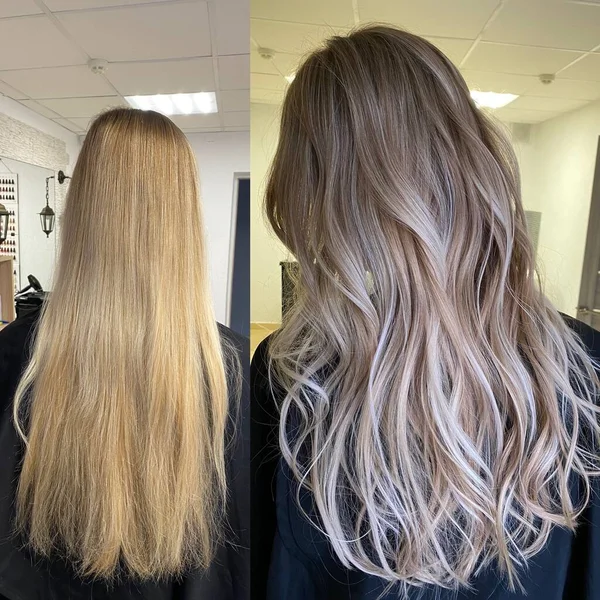 Un primer plano de una persona con el pelo largo mirando a la cámara — Foto de Stock