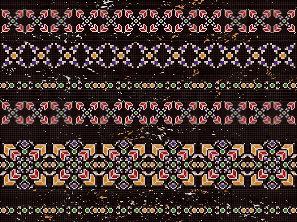 Abstrakter Hintergrund natives aztekisches Element braun — Stockvektor