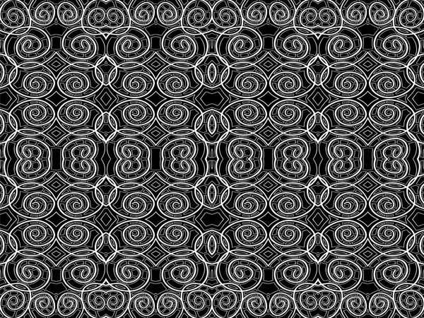 Background monogram black white circles ornament 2 — Stock Vector