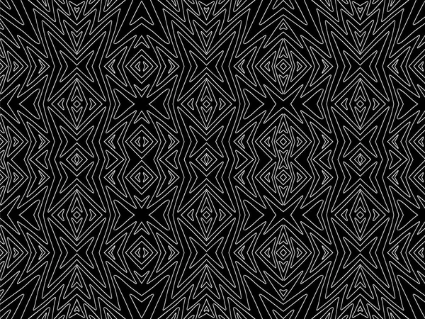 Arrière-plan tribal noir blanc aztec maya texture 2 — Image vectorielle