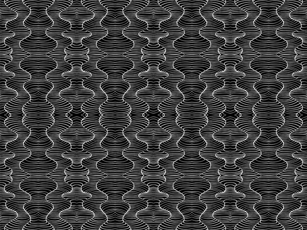 Háttér absztrakt hullámok fehér fekete textúra 2 — Stock Vector