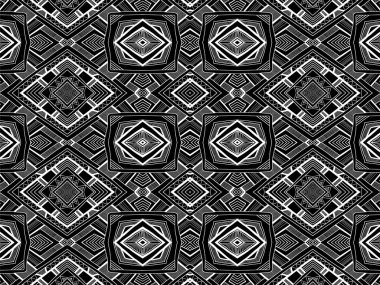 Arka plan kabile Hint siyah beyaz süsleme 2