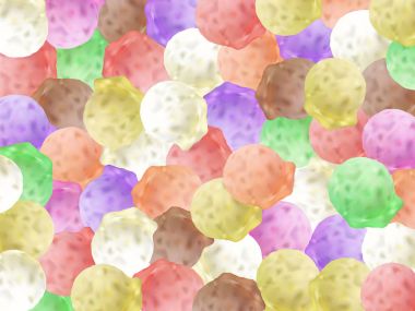 Dondurma topları yaz arka plan 3