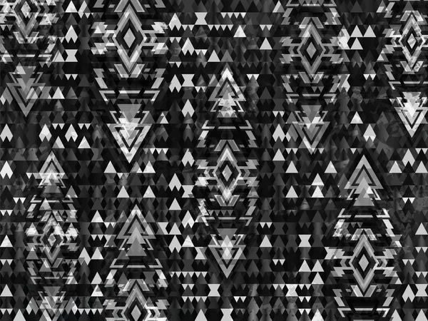 Etniska Aztec triangel bakgrunden svart Vektorgrafik