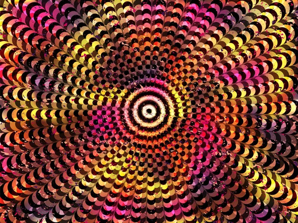 Achtergrond abstracte geometrische cirkels geel roze 2 — Stockvector