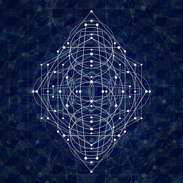 Rhombs trojúhelníky geometrické obrazce na pozadí 2 — Stockový vektor
