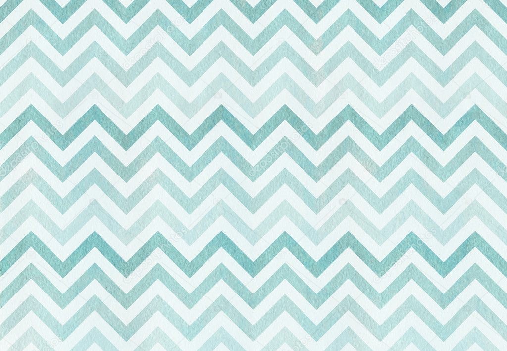 Watercolor stripes background, chevron.