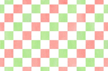 Suluboya Kare Deseni.