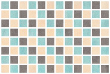 Sulu Boya geometrik desen.