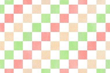 Suluboya Kare Deseni.