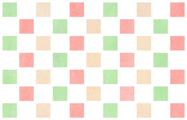 Sulu Boya geometrik desen.