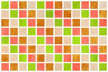 Sulu Boya geometrik desen.