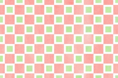 Suluboya Kare Deseni.