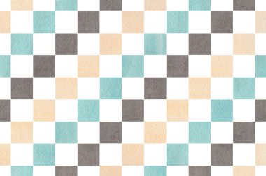 Suluboya Kare Deseni.