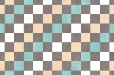 Suluboya Kare Deseni.