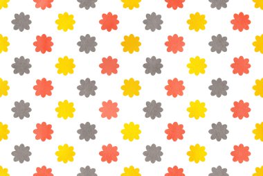 Suluboya çiçek deseni.