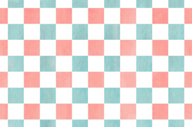 Suluboya Kare Deseni.