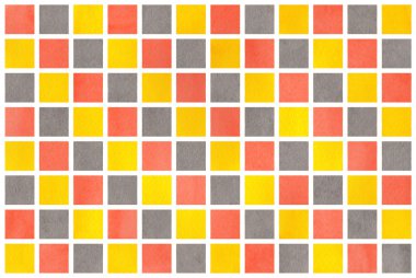 Sulu Boya geometrik desen.