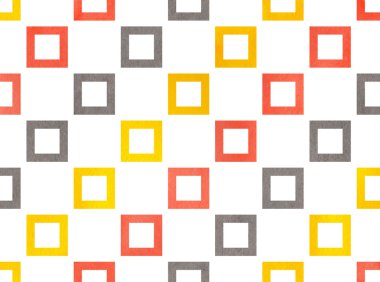 Suluboya Kare Deseni.