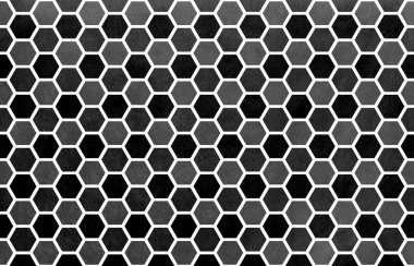 Sulu Boya geometrik tarak desen.