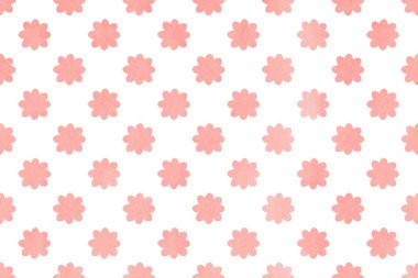 Suluboya çiçek deseni.