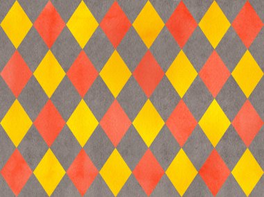 Suluboya elmas desen.