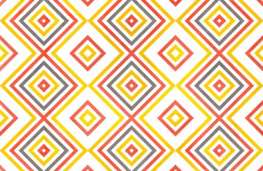 Sulu Boya geometrik desen.