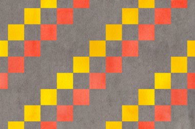 Suluboya Kare Deseni.