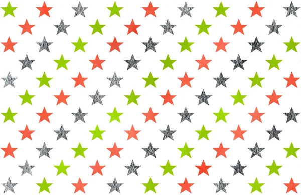 Watercolor stars pattern. — Stock Photo, Image