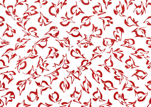 Watercolor dark red abstract pattern.