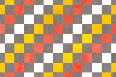 Suluboya Kare Deseni.