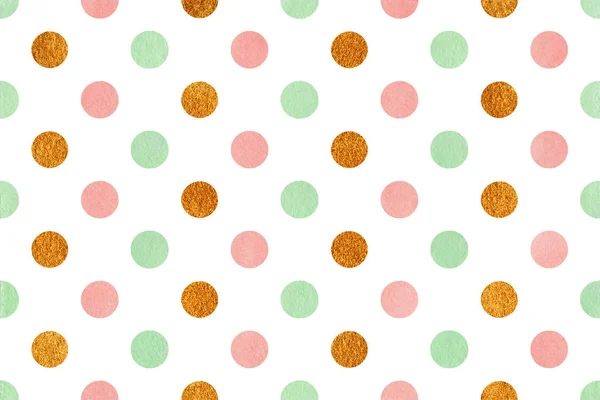 Aquarel polka dot achtergrond. — Stockfoto