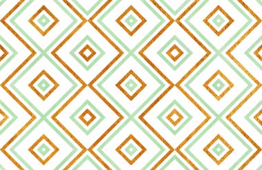 Sulu Boya geometrik desen.