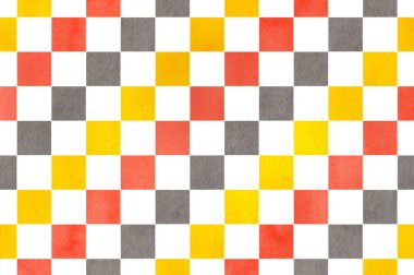 Suluboya Kare Deseni.