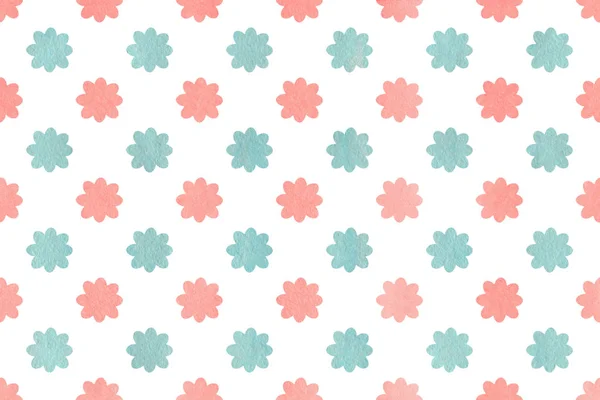 Watercolor flowers pattern. — Stock Photo, Image