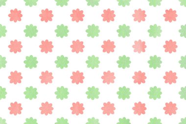 Suluboya çiçek deseni.