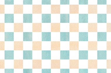 Suluboya Kare Deseni.