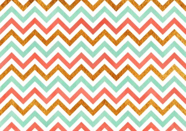 Sulu Boya çizgili arka plan, chevron.