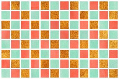 Sulu Boya geometrik desen.