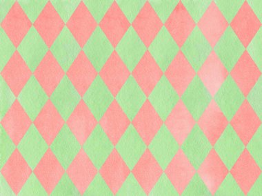 Suluboya elmas desen.