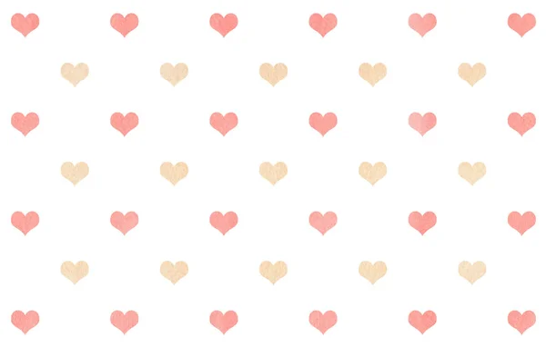 Watercolor hearts on white background. — Stock Photo, Image