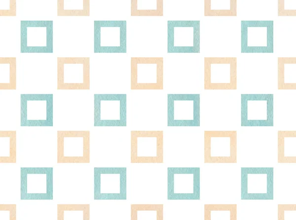 Vzorek akvarelu čtverce. — Stock fotografie