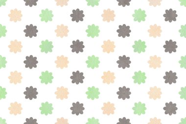 Suluboya çiçek deseni.