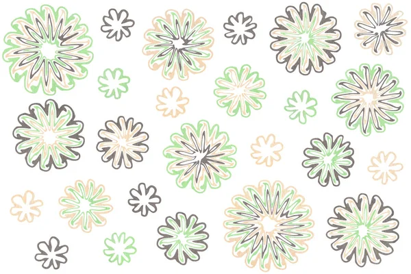 Watercolor abstract flowers on white background — Stock Photo, Image