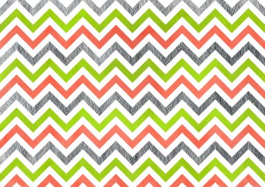 Sulu Boya çizgili arka plan, chevron.