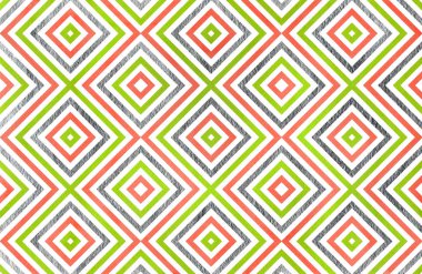 Sulu Boya geometrik desen.