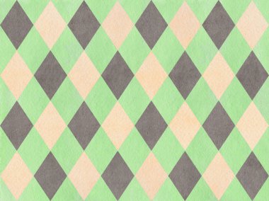 Suluboya elmas desen.