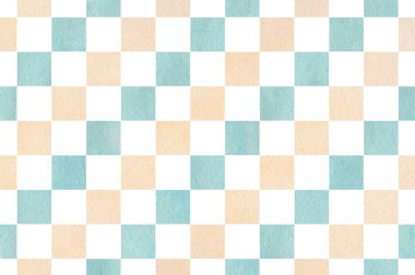 Suluboya Kare Deseni.