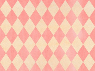 Suluboya elmas desen.